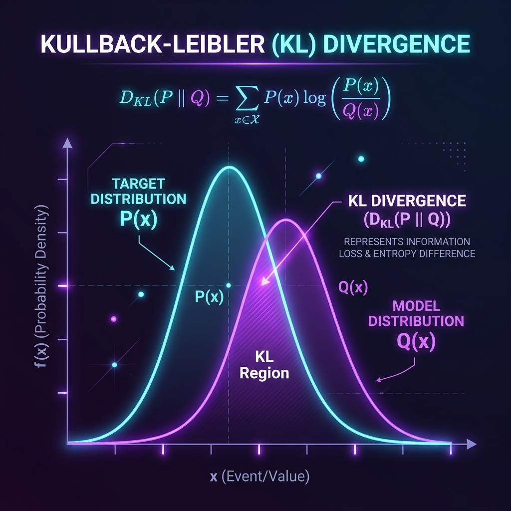 Kullback-Leibler (KL) Divergence Diagram